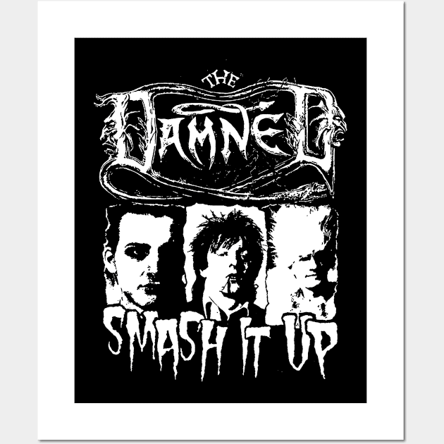 The Damned retro Wall Art by Miamia Simawa